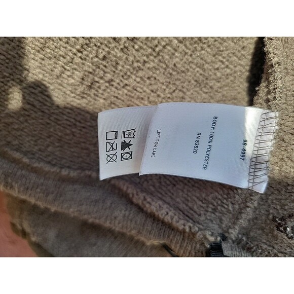 Cabela's sweater jacket brown full zip chest pocket Large - Picture 7 of 7